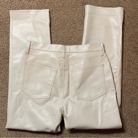 AGOLDE Recycled Leather 90's Pinch Waist Pant Size 29 - Picture 5 of 6